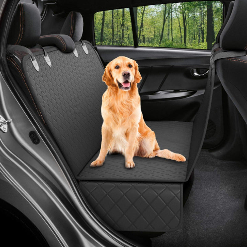 Dog Car Seat Cover – Hammock Pet Carrier with Mesh View & Safety Protector