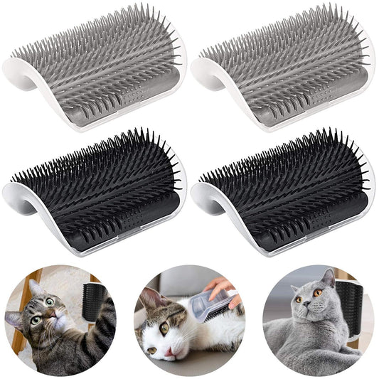 Cat Self Groomer Cat Brushes Wall Corner For Shedding Grooming,