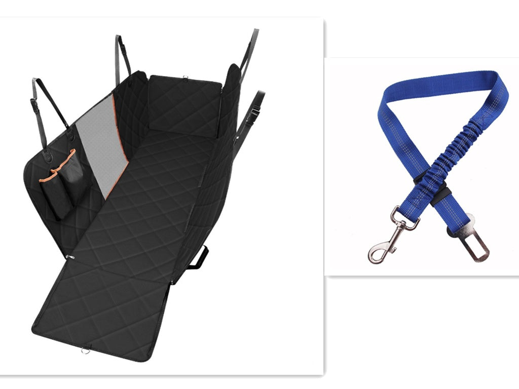 Dog Car Seat Cover – Hammock Pet Carrier with Mesh View & Safety Protector