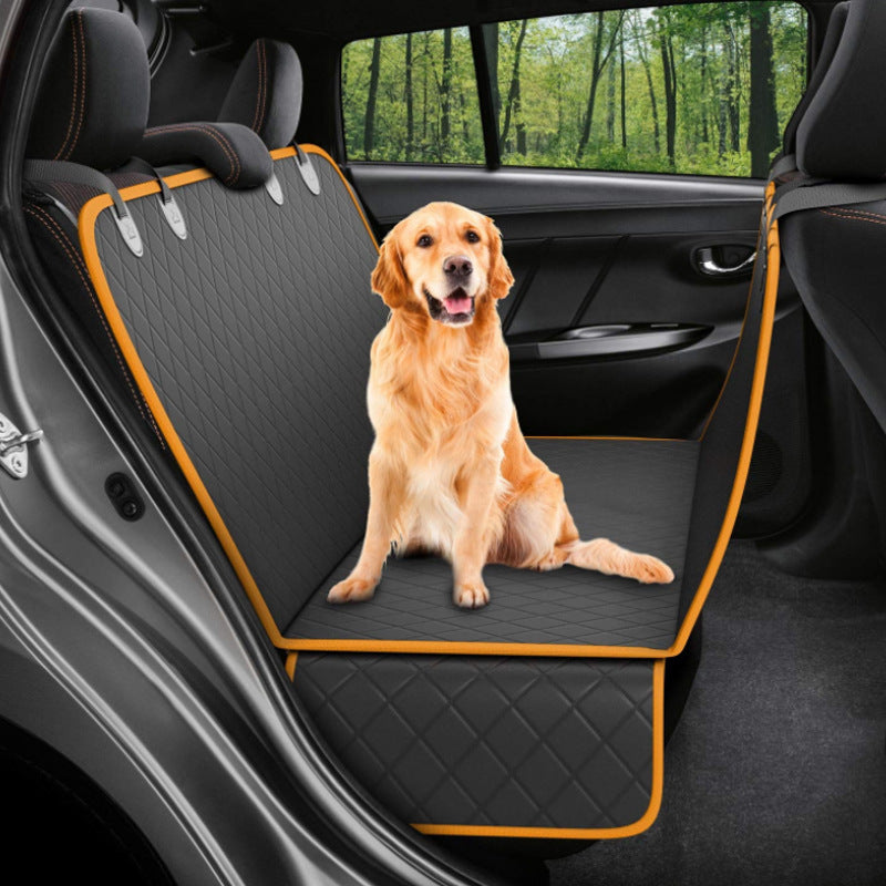 Dog Car Seat Cover – Hammock Pet Carrier with Mesh View & Safety Protector