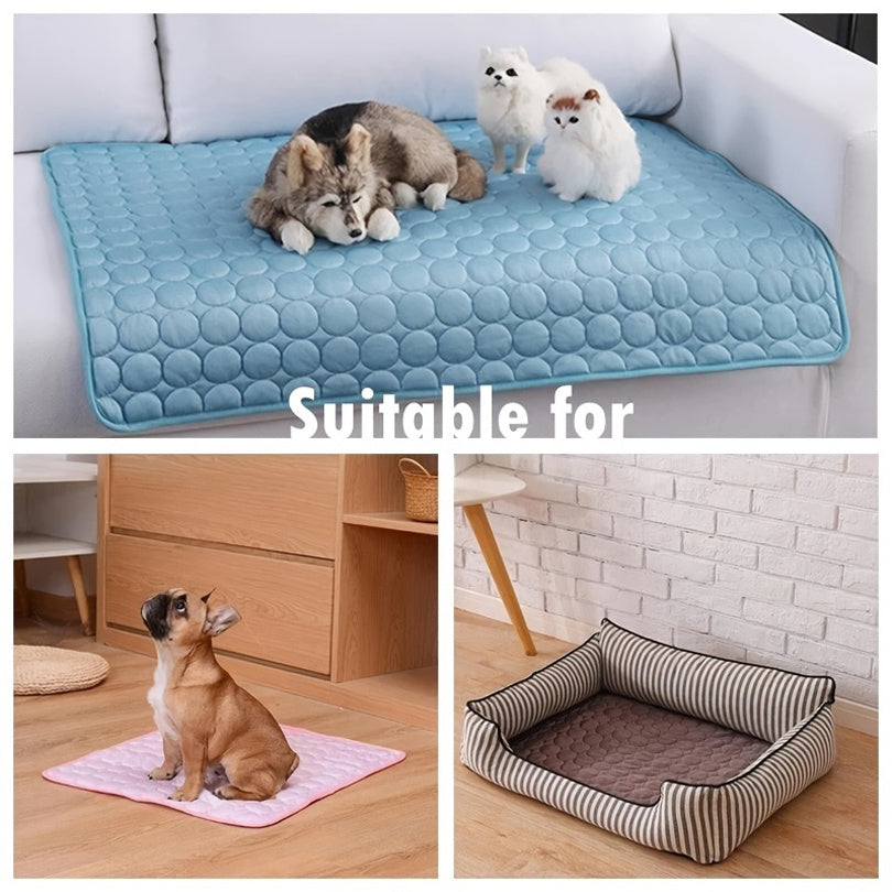 Dog Cooling Mat – Summer Pet Cold Bed for Dogs & Cats, Durable Ice Pad Blanket