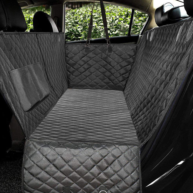 Dog Car Seat Cover – Hammock Pet Carrier with Mesh View & Safety Protector