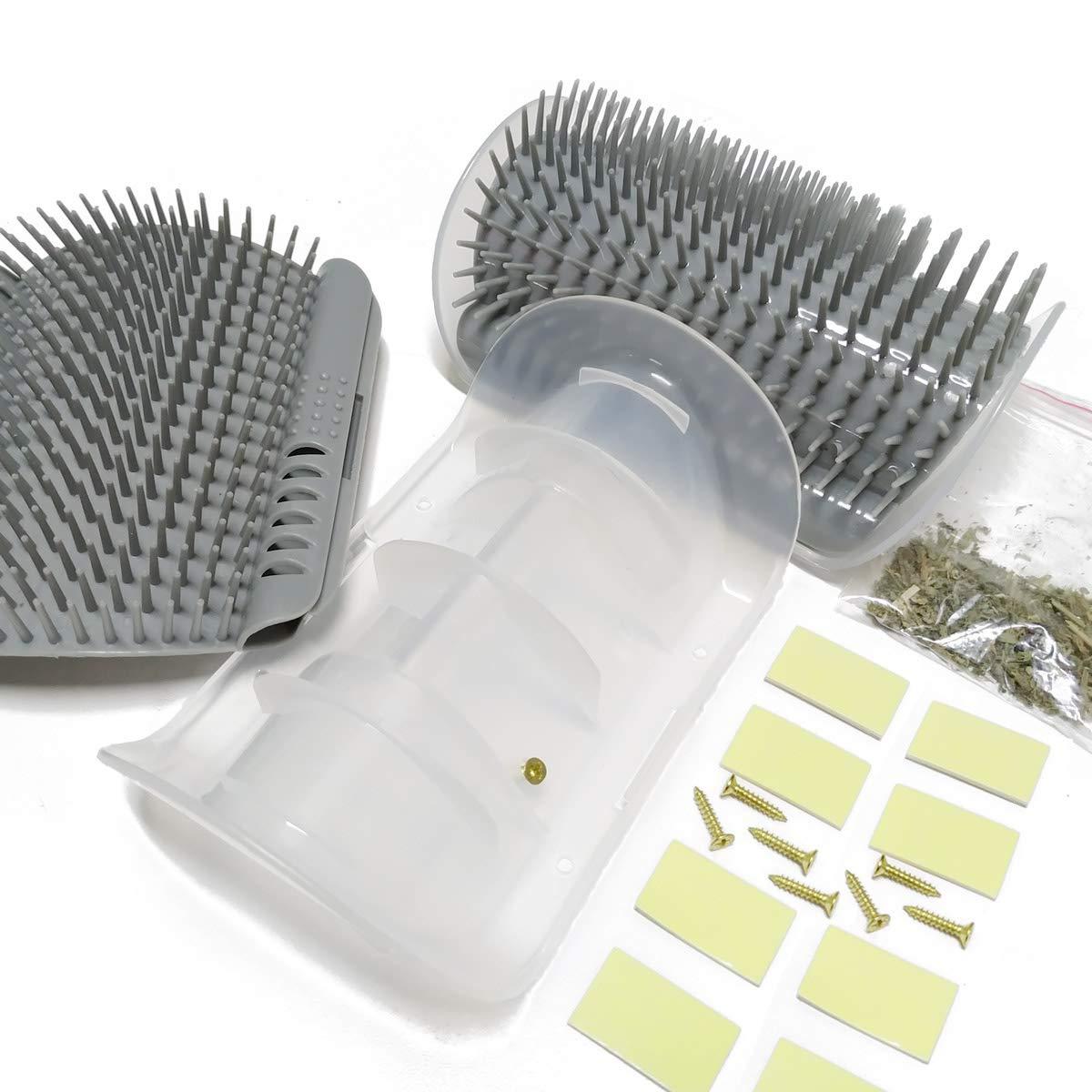 Cat Self Groomer Cat Brushes Wall Corner For Shedding Grooming,