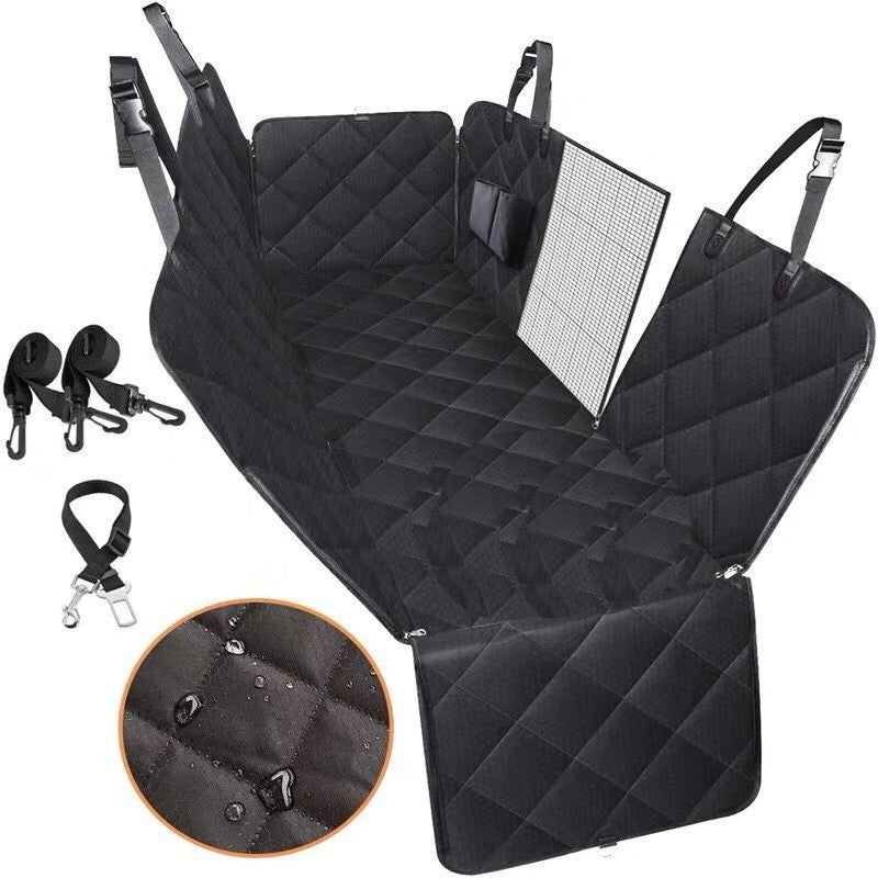 Dog Car Seat Cover – Hammock Pet Carrier with Mesh View & Safety Protector