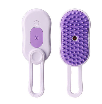 3-in-1 Cat & Dog Steam Brush – Grooming, Hair Removal & Massage