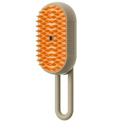3-in-1 Cat & Dog Steam Brush – Grooming, Hair Removal & Massage